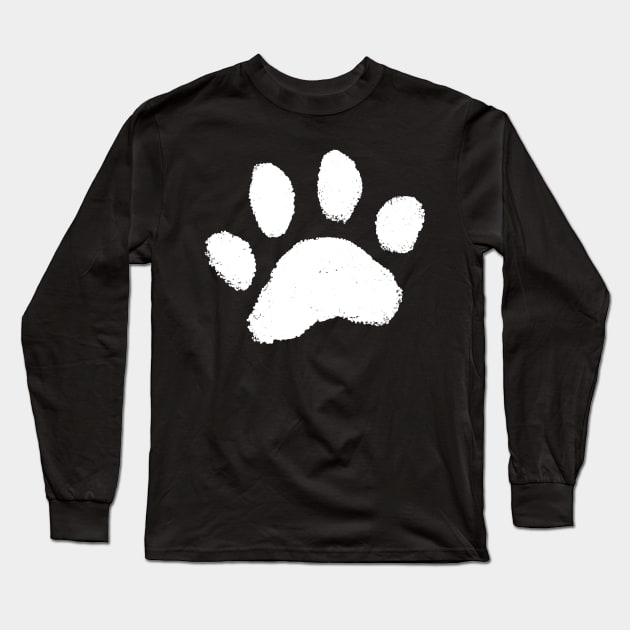 Paw Print Long Sleeve T-Shirt by FoxShiver